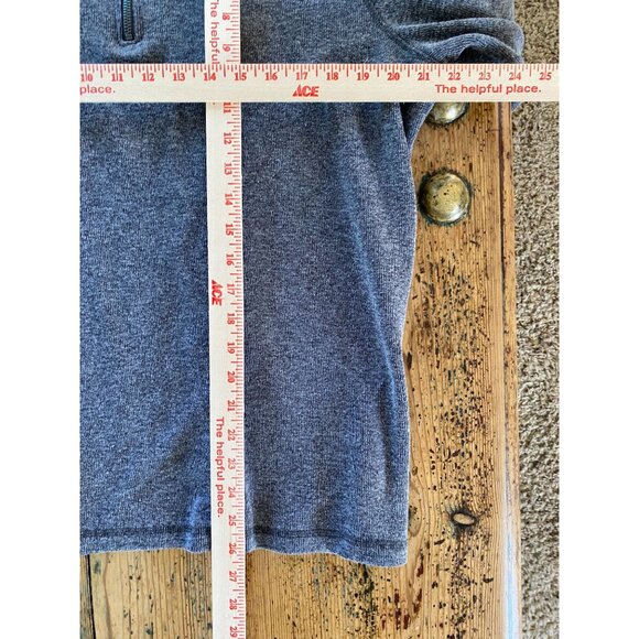 Gap Mens Gray Half-Zip Sweater Large Lightweight Cotton Pullover Casual Warm - Picture 7 of 7